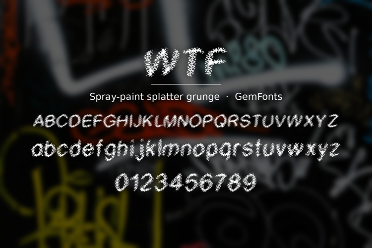 Preview of WTF Font