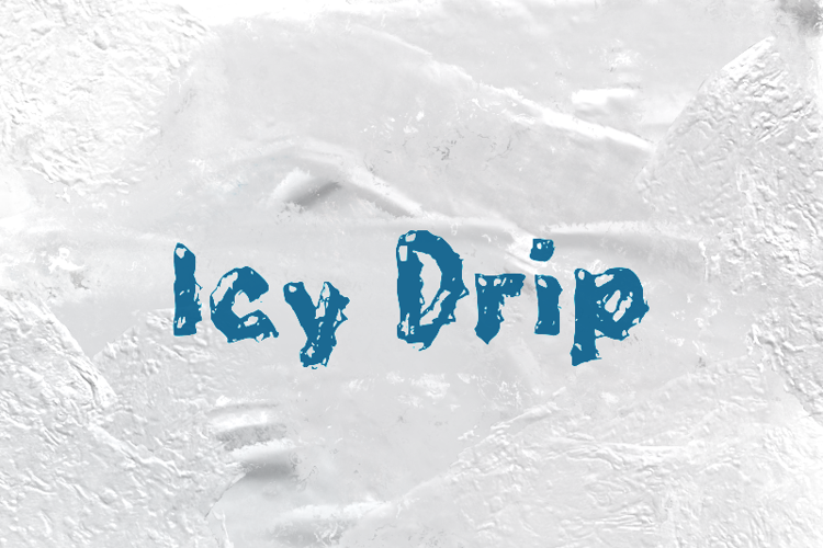 i Icy Drip Font