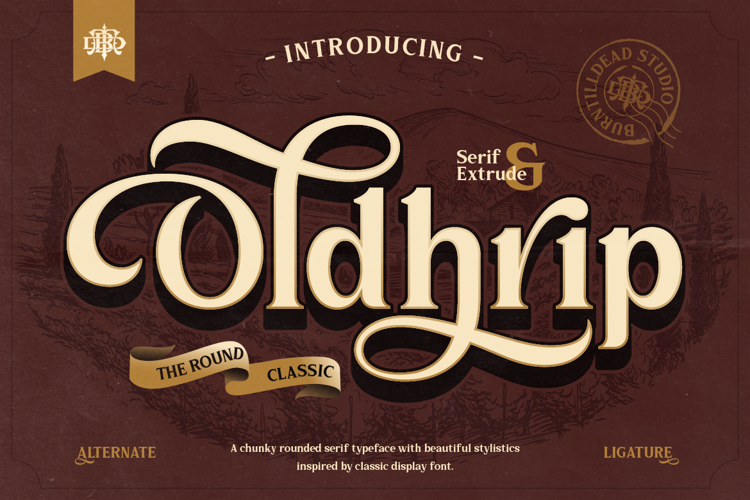 Preview of Oldhrip Font