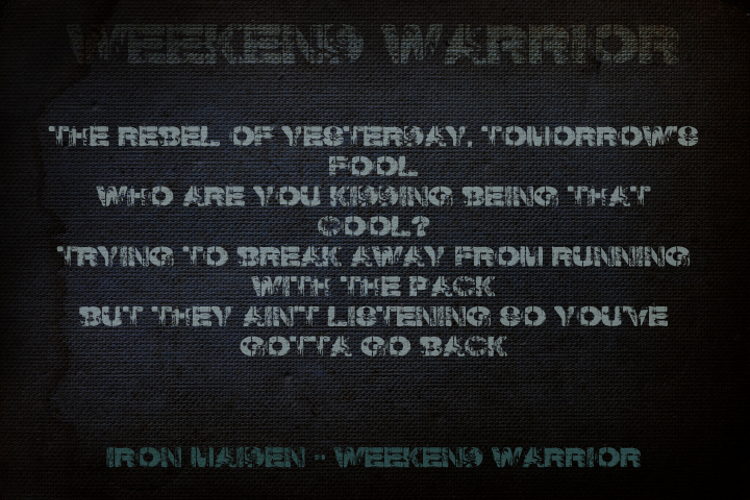 Weekend Warrior Font