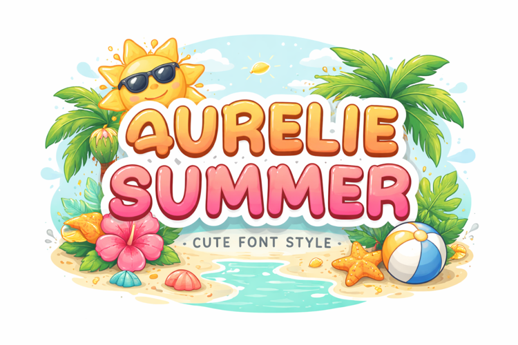 Preview of Aurelie Summer Font