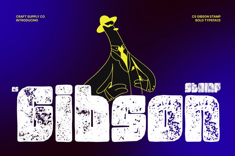 Preview of CS Gibson Stamp Font
