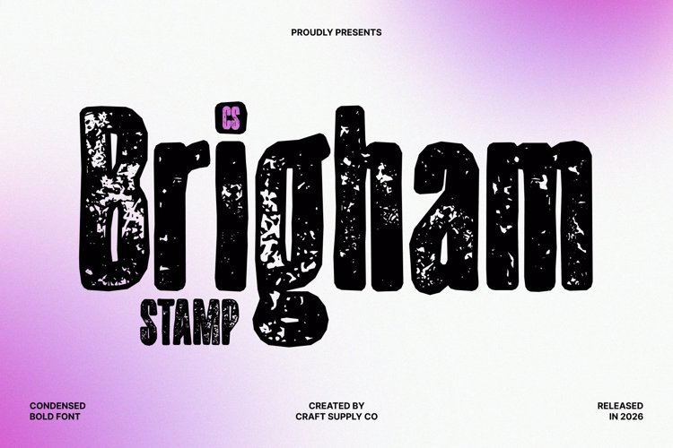 Preview of CS Brigham Stamp Font