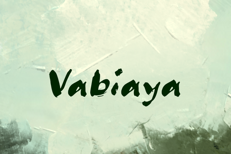 Preview of v Vabiaya Font