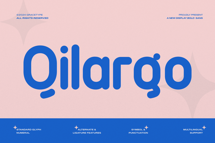 Preview of Qilargo Font