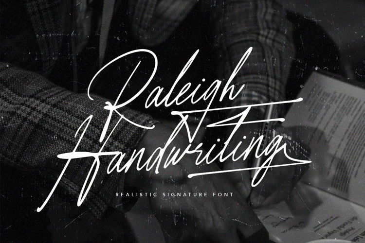 Preview of Raleigh Handwriting Font