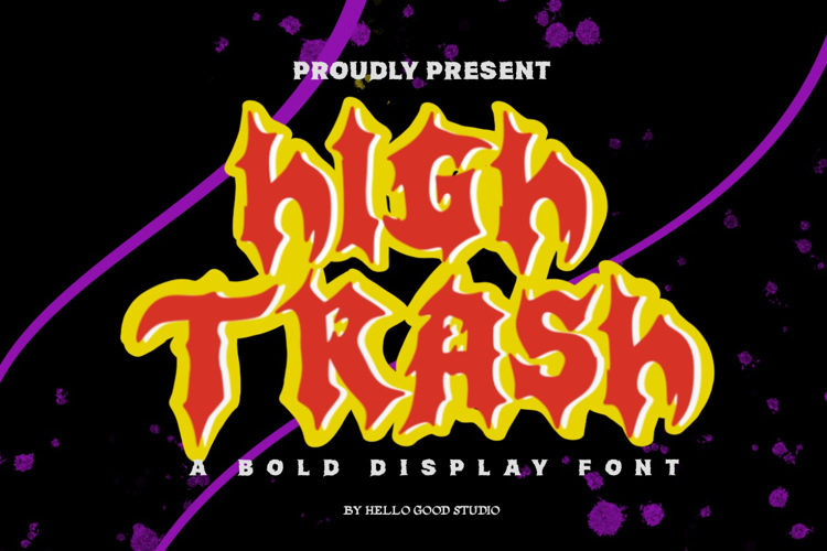 Preview of High Trash Font