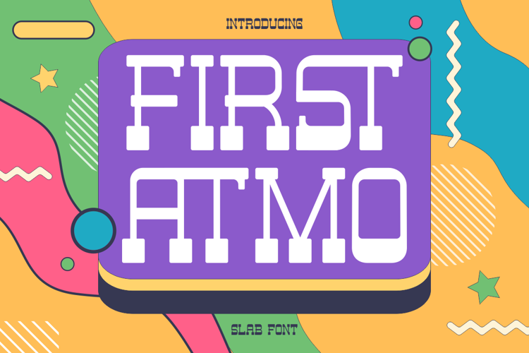 Preview of First Atmo Font