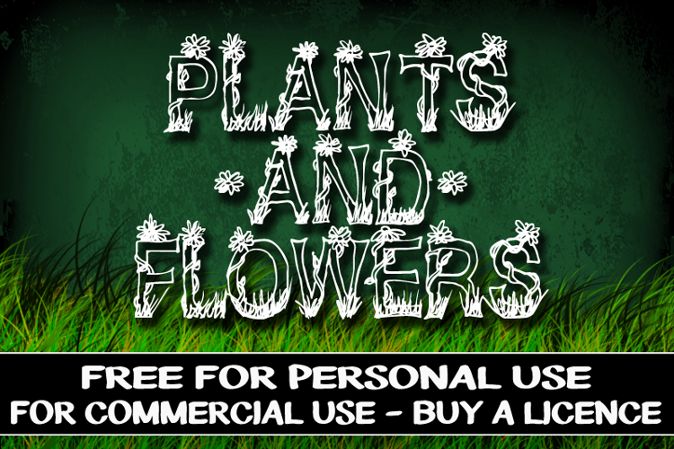 CF Plants and Flowers Font