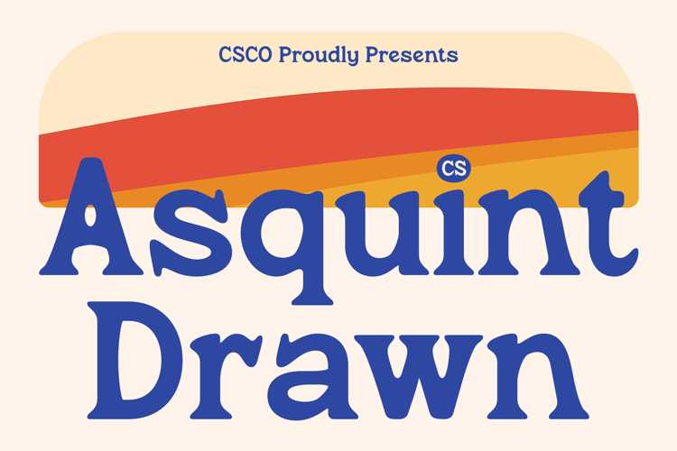 Preview of CS Asquint Drawn Font