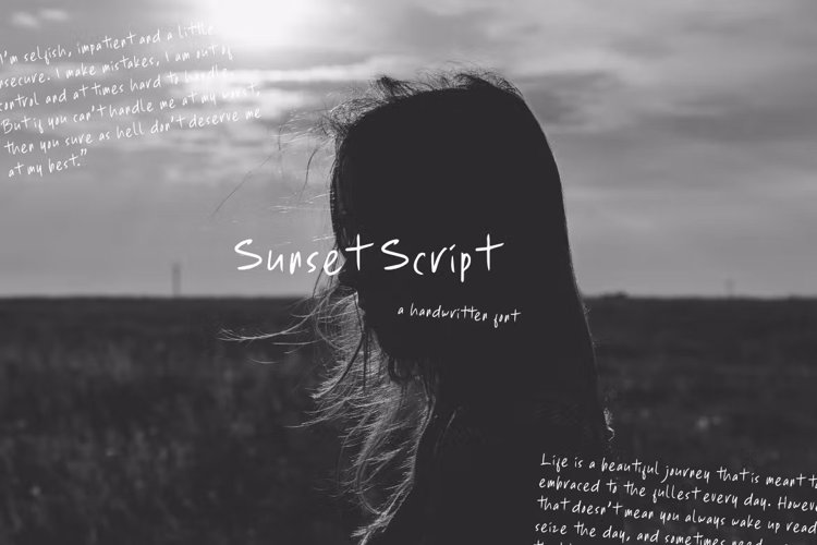 Sunset Script Font