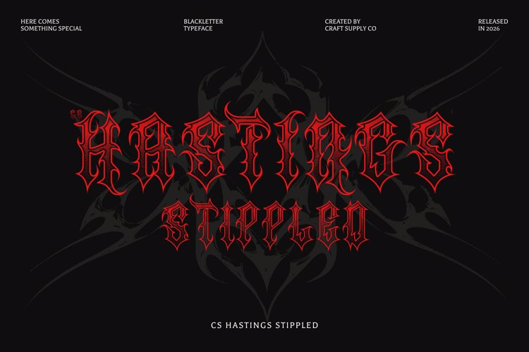 Preview of CS Hastings Stippled Font