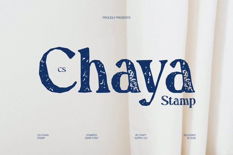Preview of CS Chaya Stamp Font