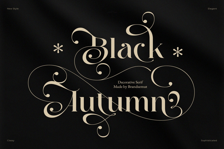 Black Autumn Font
