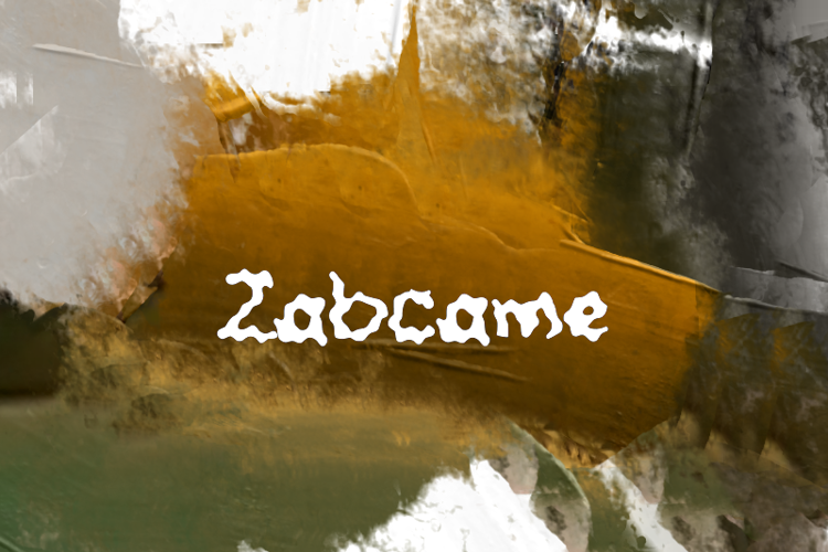 Preview of z  Zabcame Font