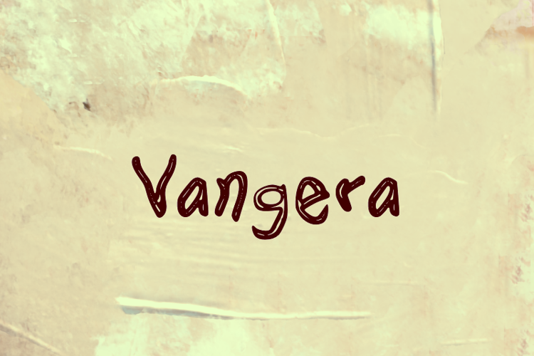 Preview of v Vangera Font