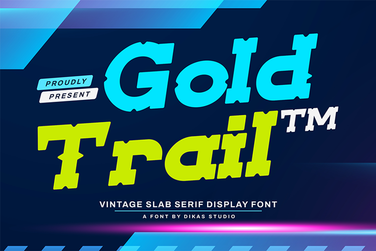 Preview of Gold Trail - Font