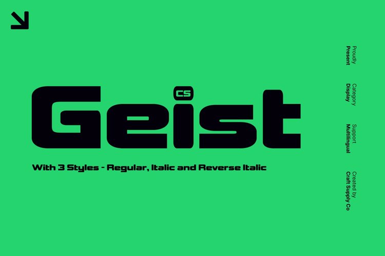 Preview of CS Geist Font