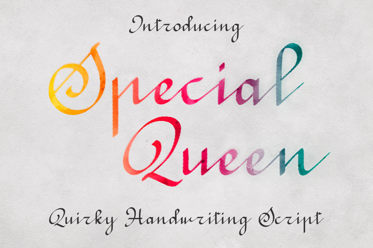 Preview of Special Queen Font