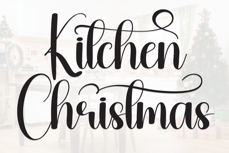 Preview of Kitchen Christmas Font