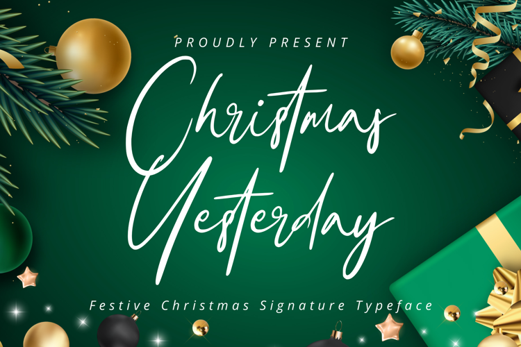 Christmas Yesterday Font