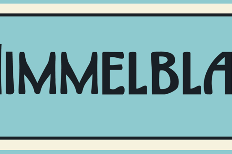 DK Himmelblau Font