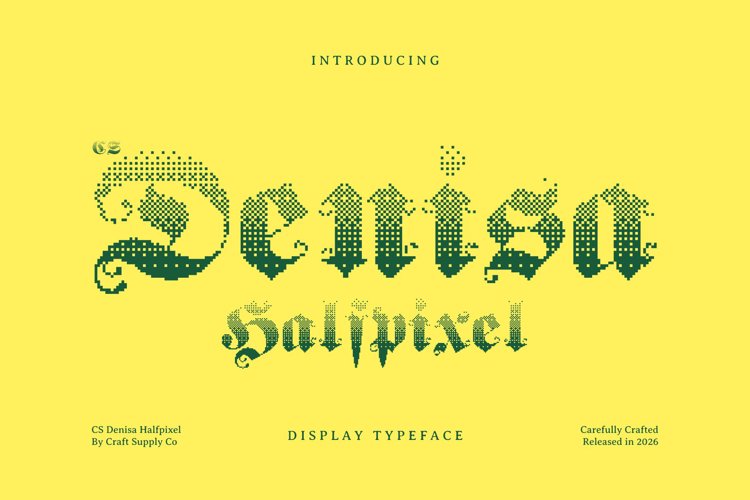 Preview of CS Denisa Halfpixel Font
