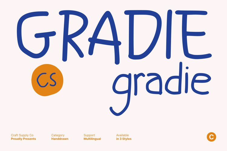 Preview of CS Gradie Font