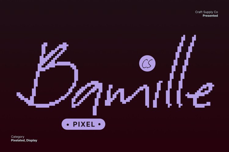 Preview of CS Bamille Pixel Font