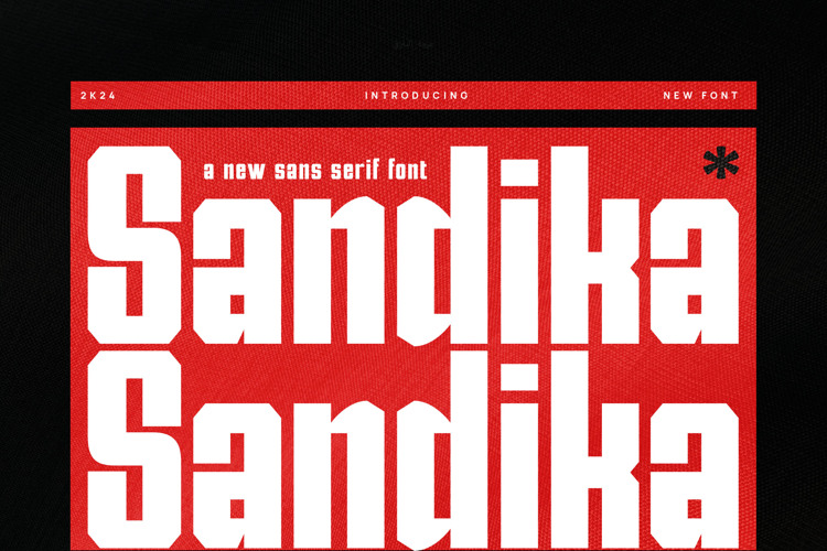 Preview of Sandika Font