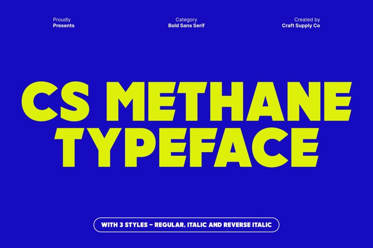 Preview of CS Methane Font