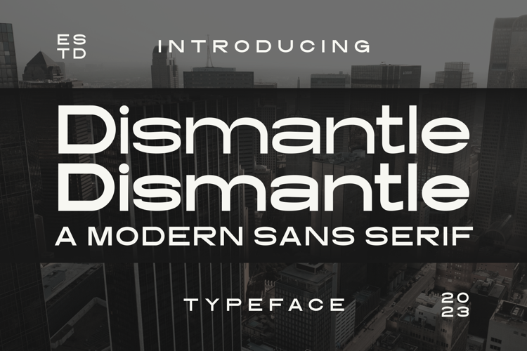 Preview of Dismantle Font