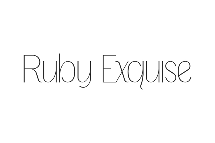 Ruby Exquise Font