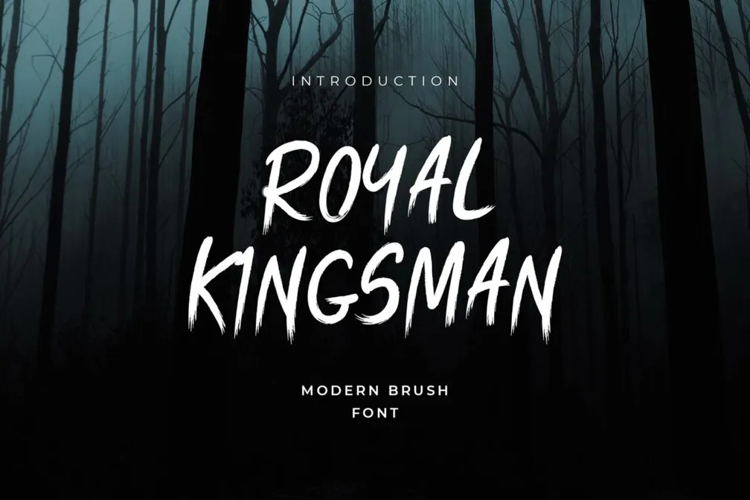 Preview of Royal Kingsman Artistic Brush Font
