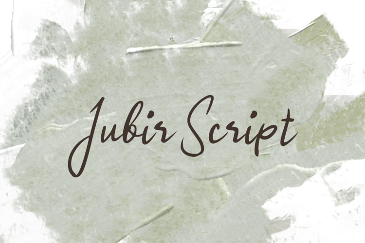 j Jubir Script Font