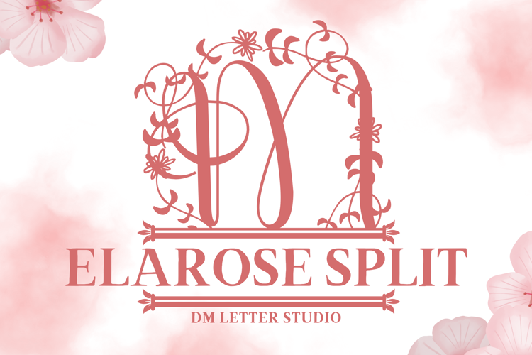 Preview of Elarose Split Font