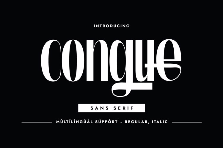 Preview of congue Font