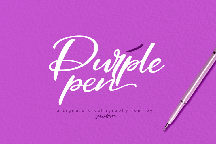 Purple Pen Font