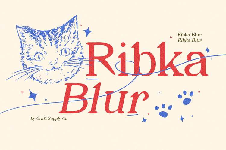 Ribka Blur Font