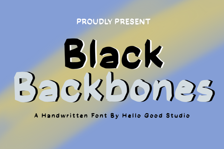 Preview of Black Backbone Font