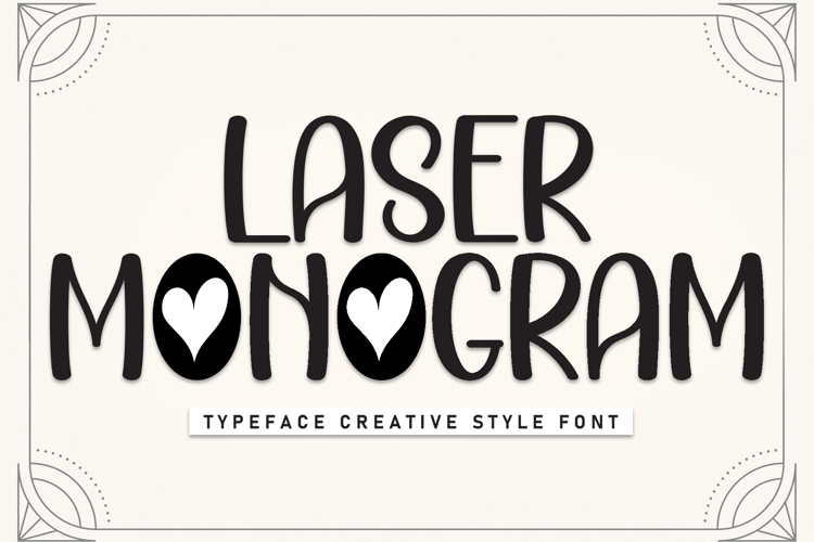Preview of Laser Monogram Font