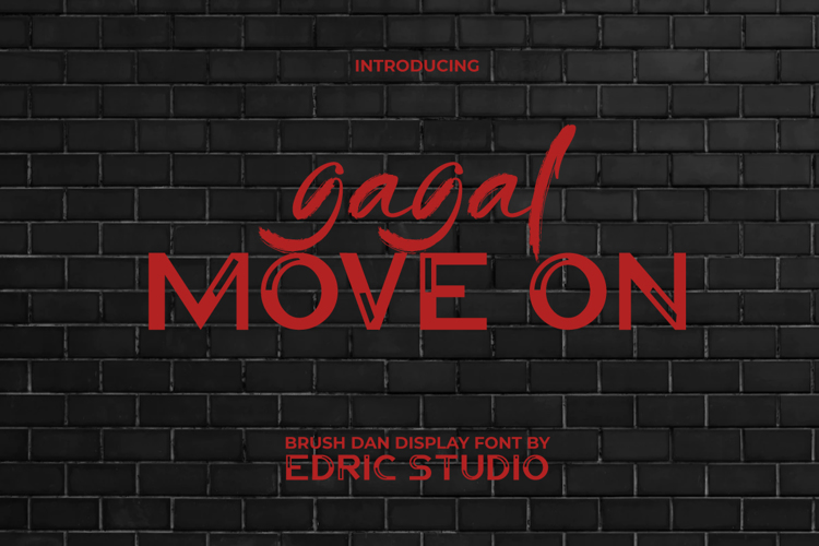 Gagal Move Onbrush Font