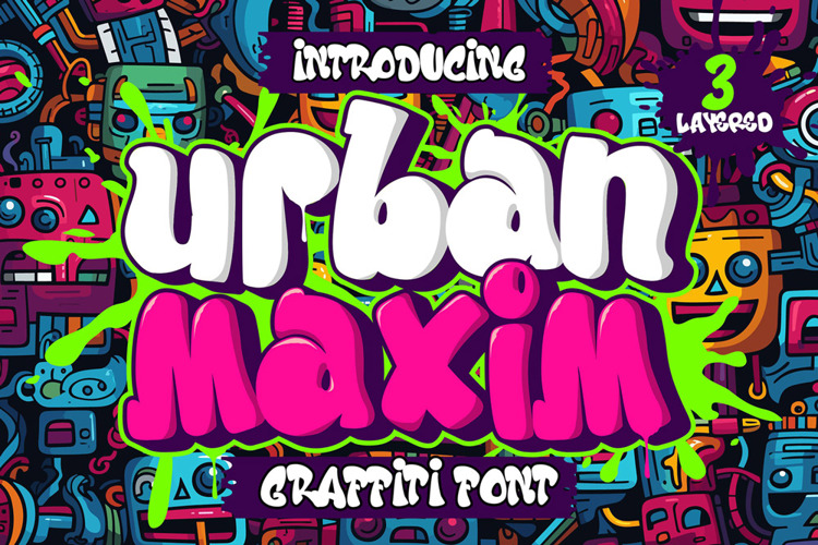 Preview of urban maxim Font