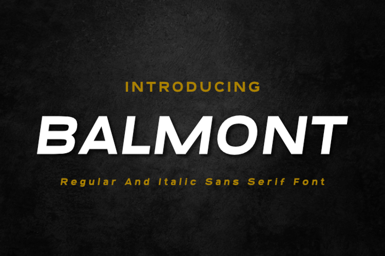 Preview of Balmont Font