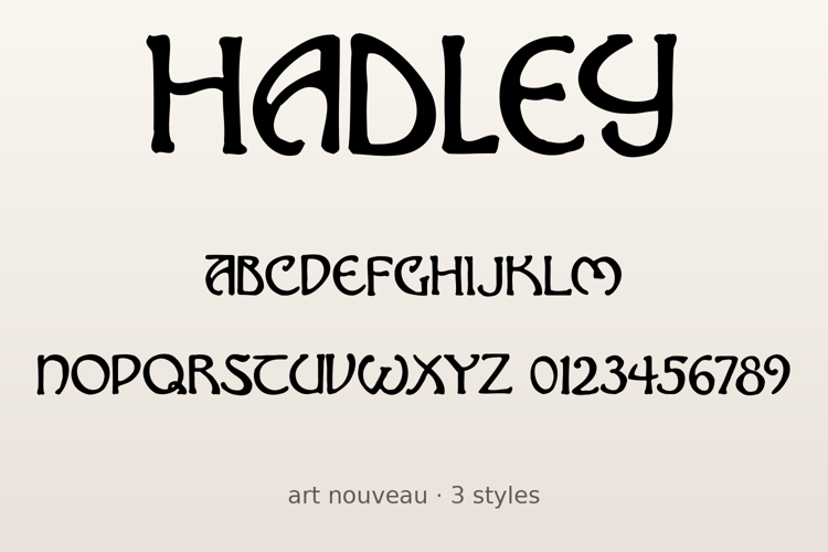 Preview of Hadley Font