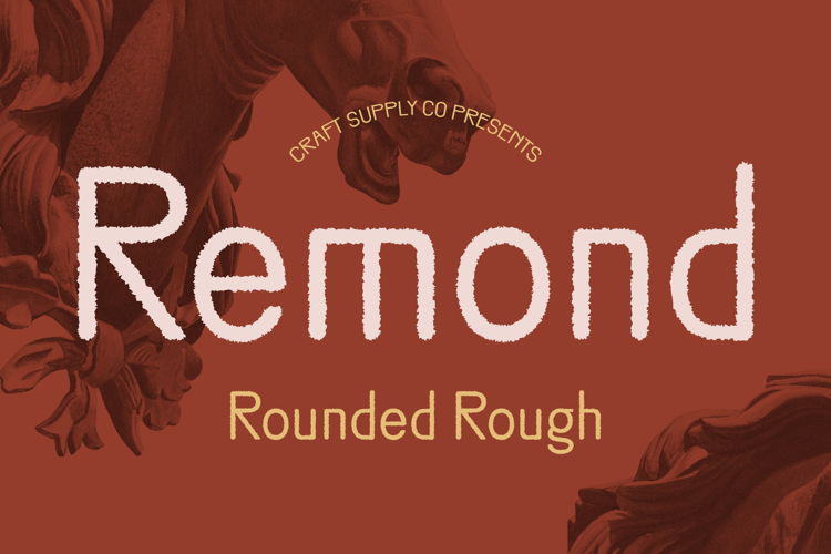 Preview of Remond Rounded Rough Font