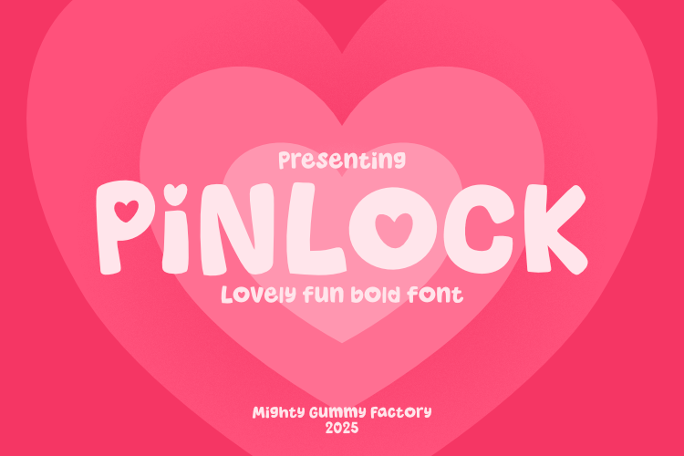 Preview of MGF Pinlock Font