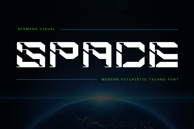 Preview of Modern Space Font
