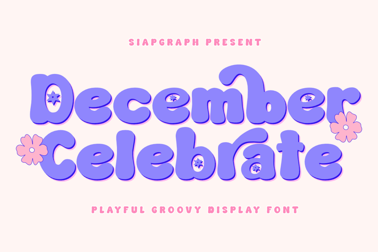 Preview of December Celebrate Font