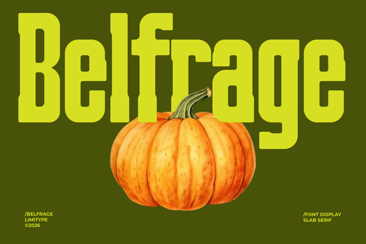 Preview of Belfrage - Slab Serif Font